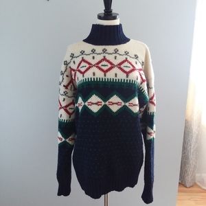 Vintage Allen Solly wool funnel neck sweater